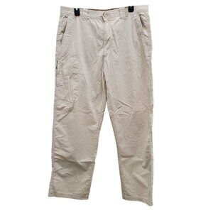 Weatherproof Men's Light Khaki Beige Straight Leg Outdoor Hiking Pants 36x32